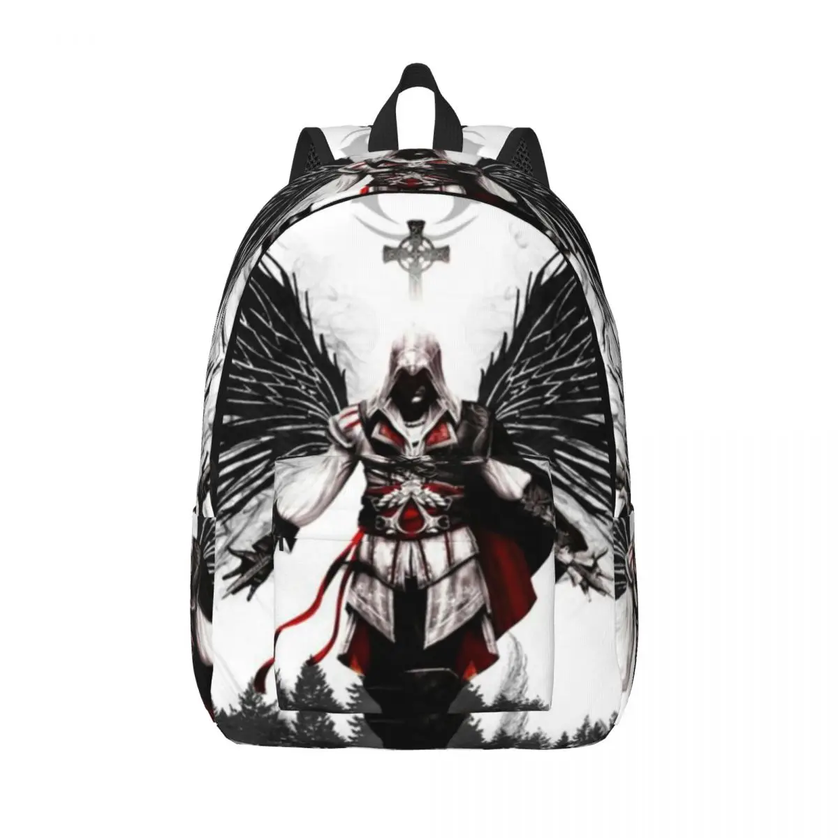 Assassins Creed Mirage Gaming Mochila Casual para Homens e Mulheres, Bolsa de Ombro para Computador Portátil, Mochila de Viagem, Estudante,