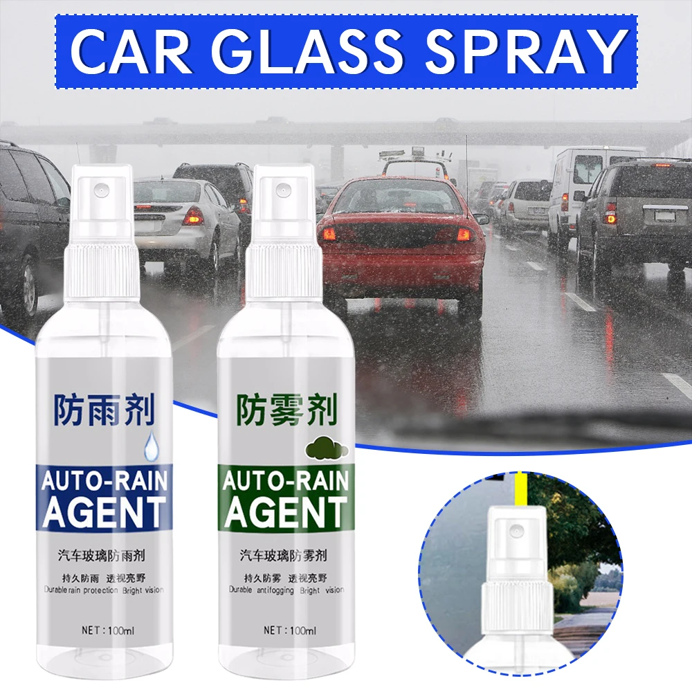 

New 100ml Car Glass Waterproof Coating Agent Anti Fog Rain Repellent Spray for Car Easy to Store Rainproofing Agent