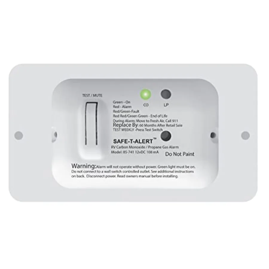 

Safe-T-Alert 85 Series Carbon Monoxide Propane Gas Alarm - 12V - White [85-741-WT]