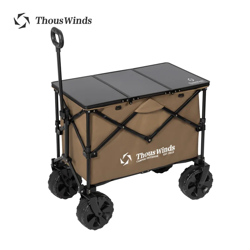 Imagem -02 - Tho Winds-large Capacidade Outdoor Wagon Folding Carry Cart One-touch Conversão 150kg Capacidade de Carga Camping Suprimentos 190l