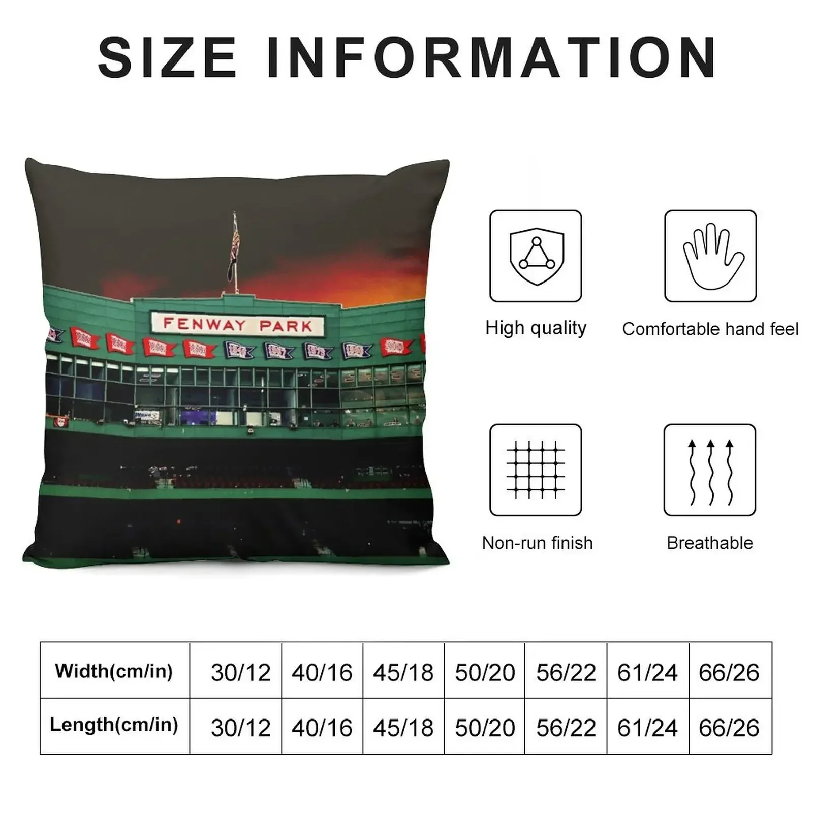 Fenway Park Throw Pillow anime girl Elastic Cover For Sofa Pillow Cases Custom Cushion Photo pillow