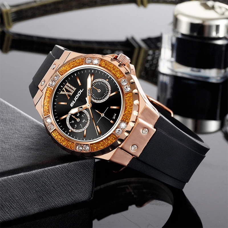 

Новые женские кварцевые часы, модные и элегантные, креативные и уникальные кварцевые часы, силиконовый ремешок, подарок на День святого Валентина, праздничный подарок, подарок для друзей.