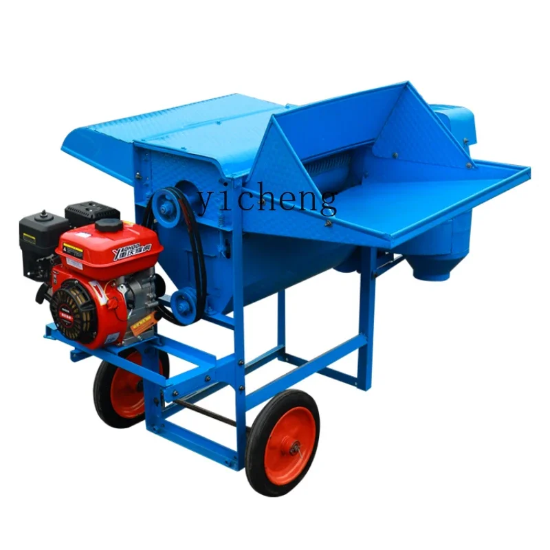 ZF household rapeseed thresher agricultural full feeding multifunctional threshing machine