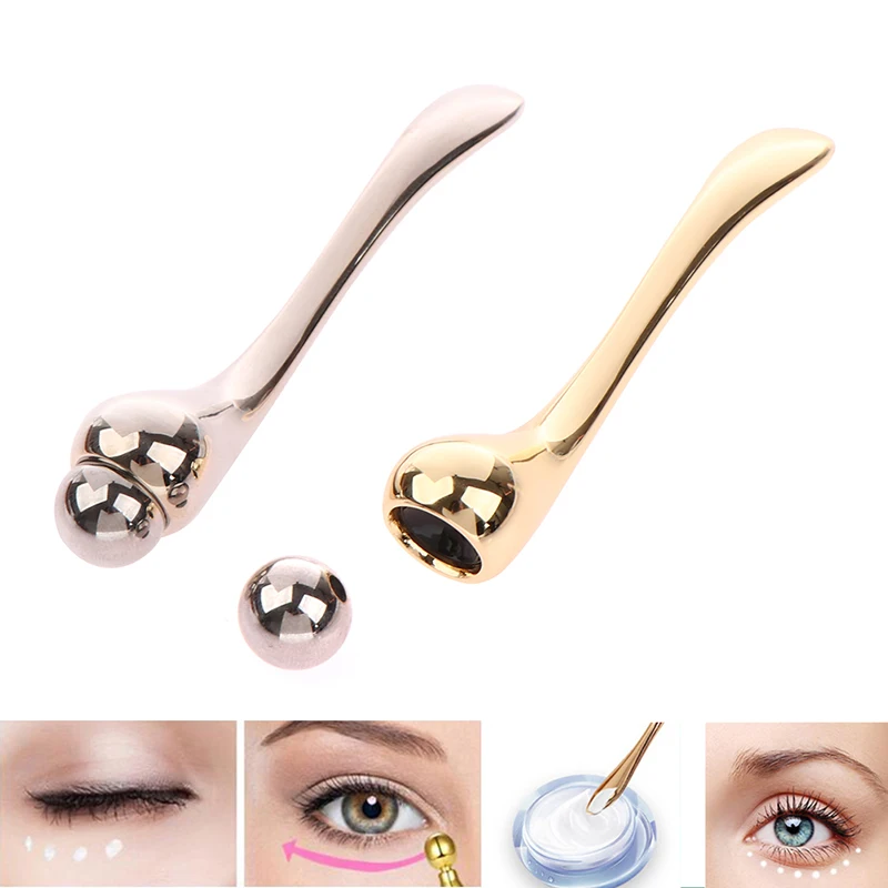 Eye Cream Massage Stick Roller Stainless Steel Spoon Applicator Massager Wand Anti Wrinkle Facial Skincare Lift Cosmetic Tool