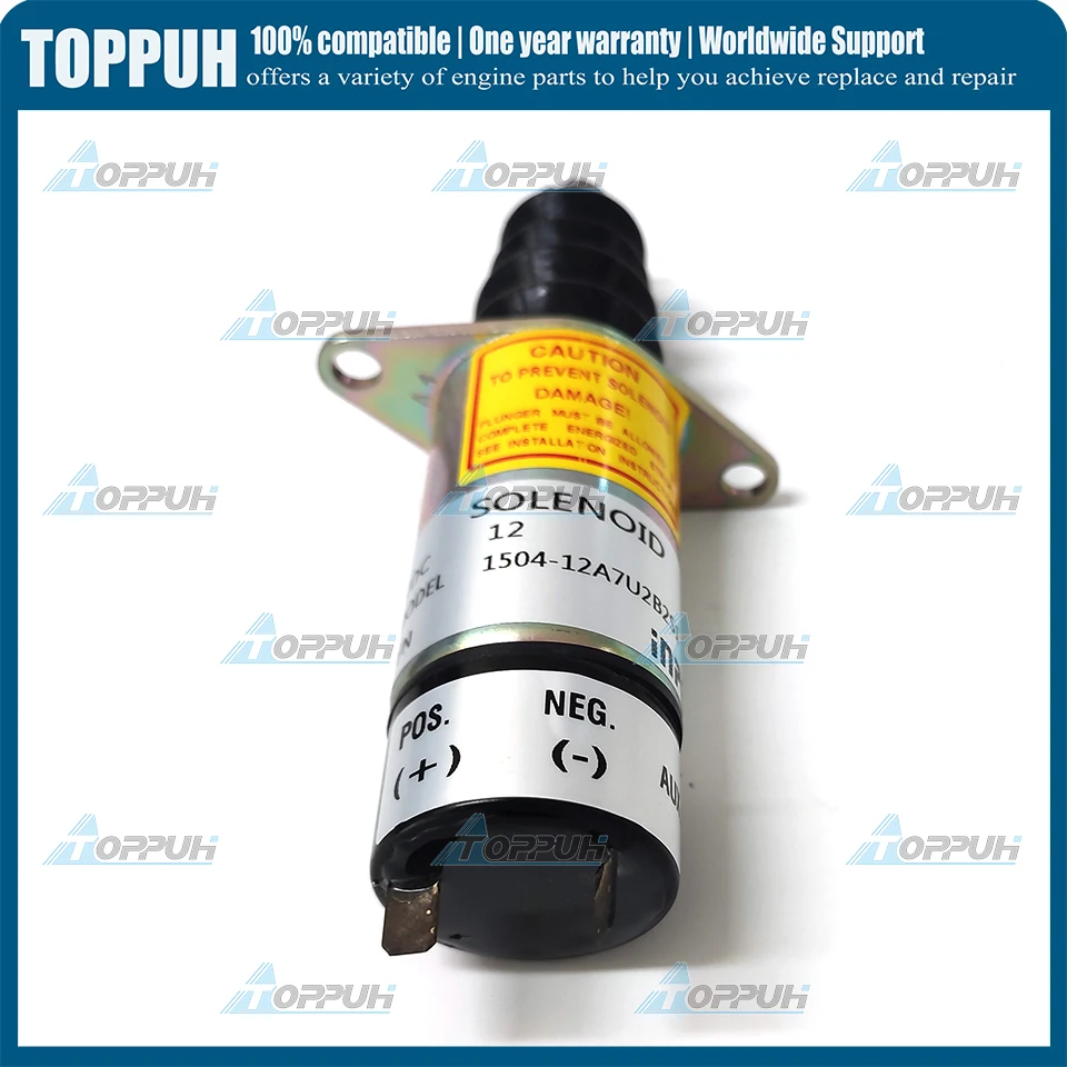 12V 1504-12A7U2B2S1 Fuel Stop Shutdown Solenoid