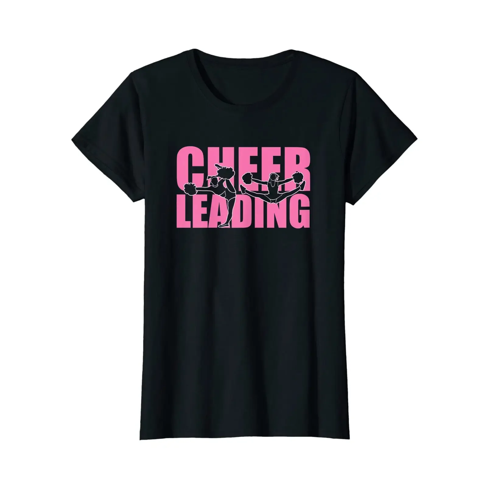 Cheerleader Cheerleading High Flying Jumps Cheer Girl Stunts T Shirt black vintage Washed Stretched Comfortable Soft graphic