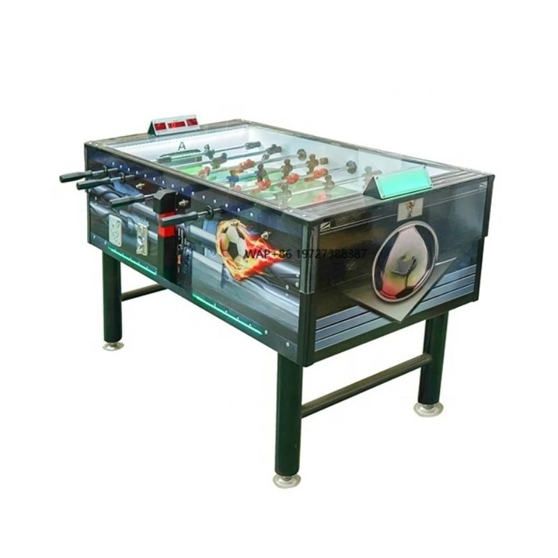 

Wholesale High Quality Best Price Soccer Table With Timing and Score Function Foosball Football Table Games With Coin Acceptor