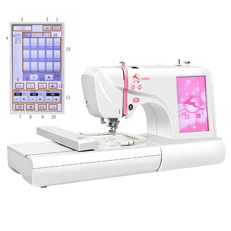 

Professional Sewing And Embroidery Integrated Machine LCD Touch Screen Embroidery Machine For Customizable Patterns