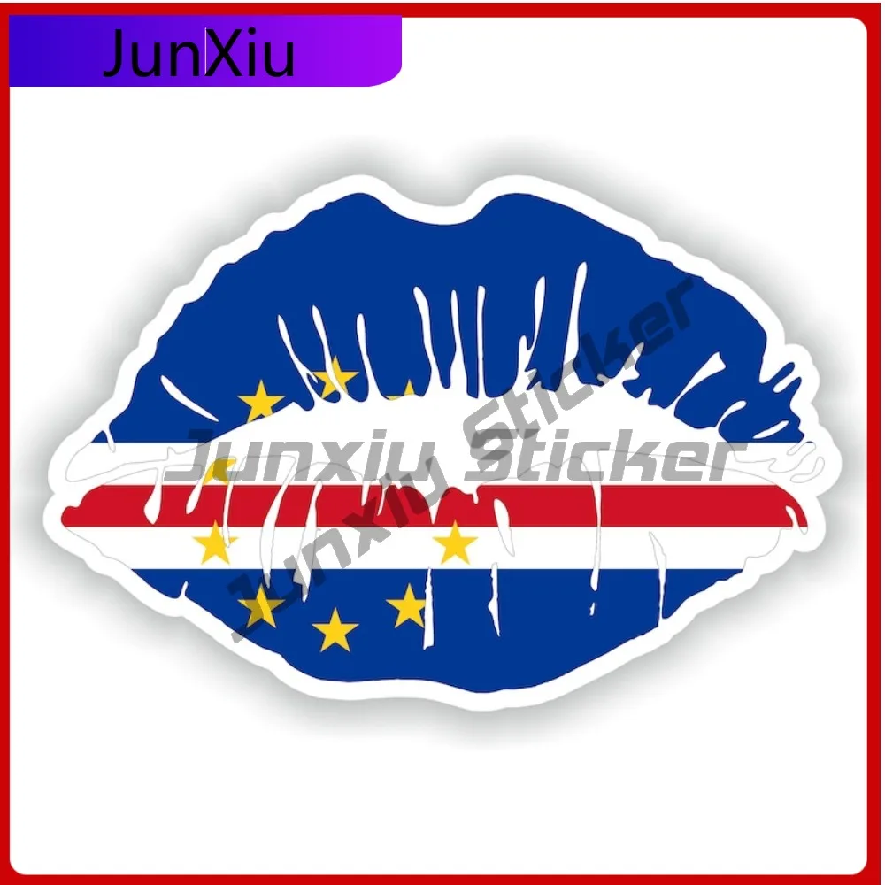 

Cape Verde Lips Flag Personality Auto Decor Ideal On Suv Truck Camper Exterior Surfaces