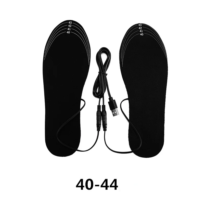 Semelles chauffantes rechargeables USB, taille 35-46, pour chaussures chauffantes électriques personnalisées, pour le ski en plein air, à faire soi-même, chauffe-pieds d'hiver