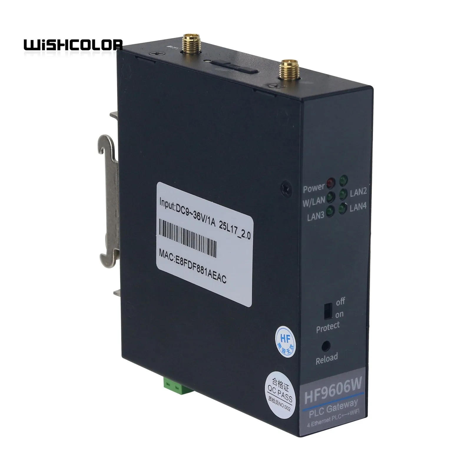 

Wishcolor HF-9606W PLC Gateway 4xEthernet PLC to WiFi Remote Monitoring Module for Siemens/Mitsubishi/Omron