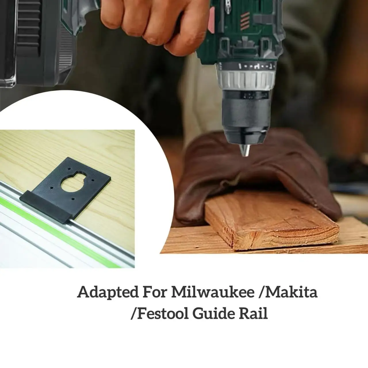 

Adapter for Milwaukee 2723-20 Machine connection FESTOOL/Makita rail saw guide rail Adapter