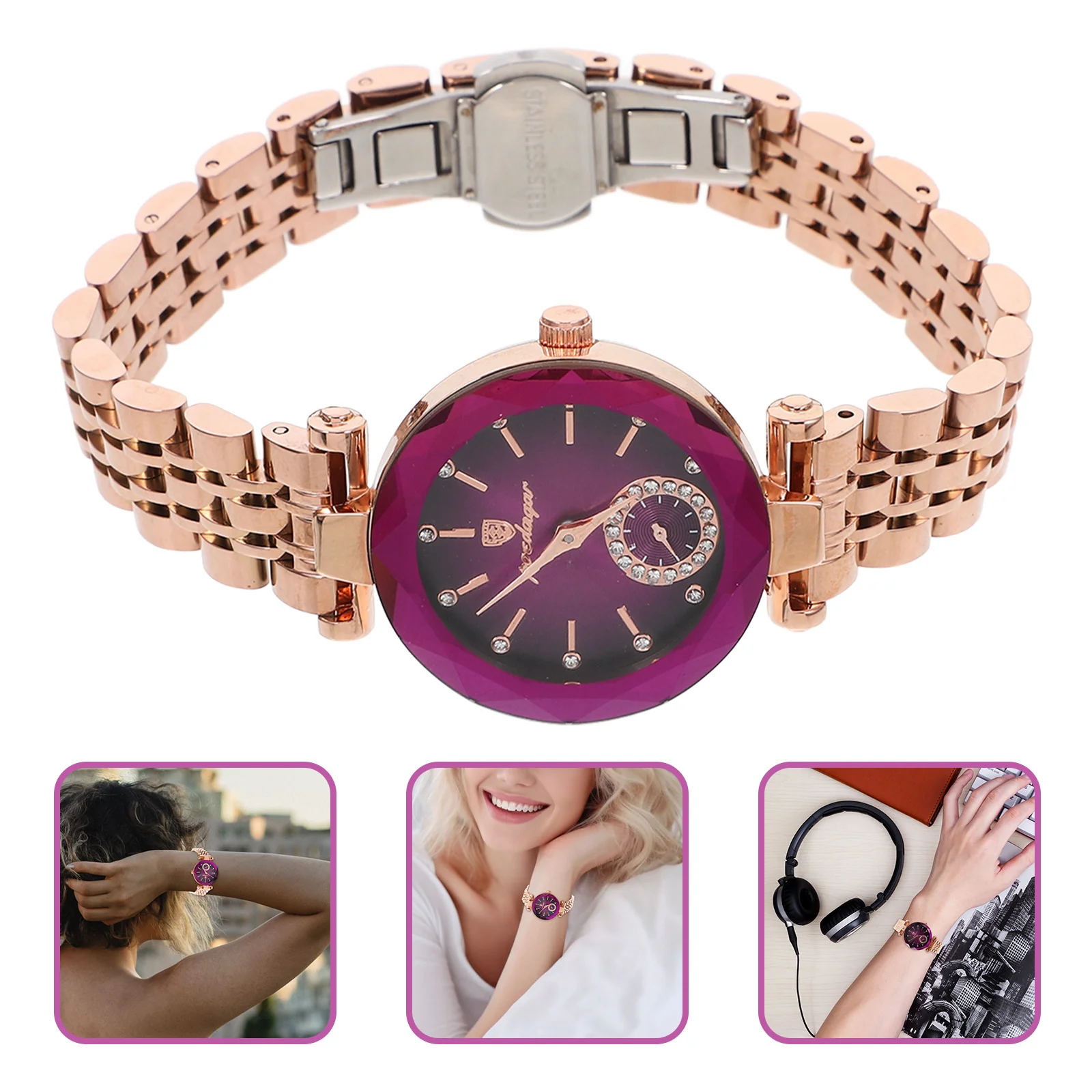 

Элегантные женские наручные часы, водонепроницаемые, легкие, модные женские часы для отдыха, вечерние, повседневная одежда, женский декор на запястье