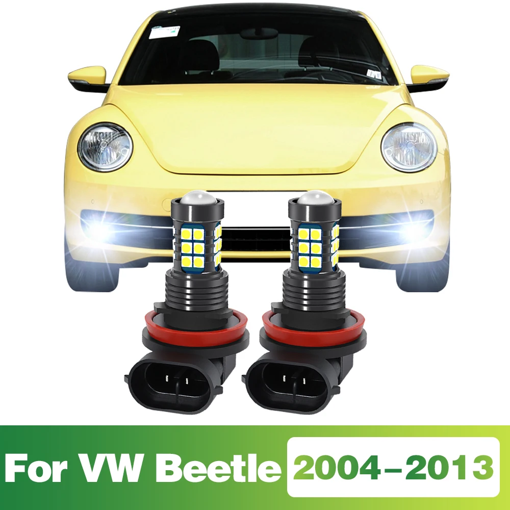

2 Pcs LED Lamp Car Front Fog Light For VW Beetle 2004 2005 2006 2007 2008 2009 2010 2011 2012 2013 Accessories