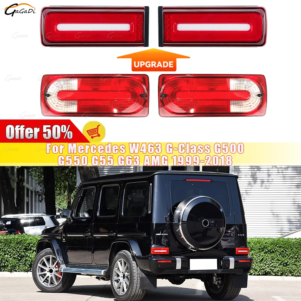 

Подходит для Mercedes-Benz W463 G-Class G500 G550 G55 G63 AMG 1999-2018: светодиодные указатели поворота, задние фонари, стоп-сигналы, автомобильные аксессуары