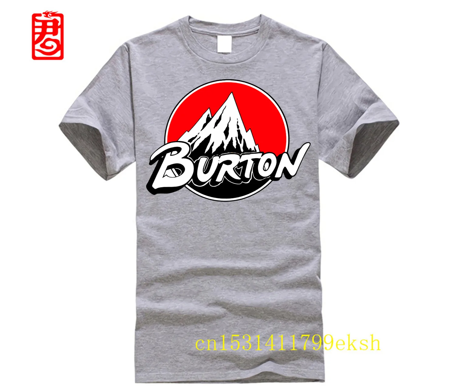 Red Burton Logo Arrow Snowboards T Shirt Cartoon Tee Shirt Homme Top Tees Men Cool 2023