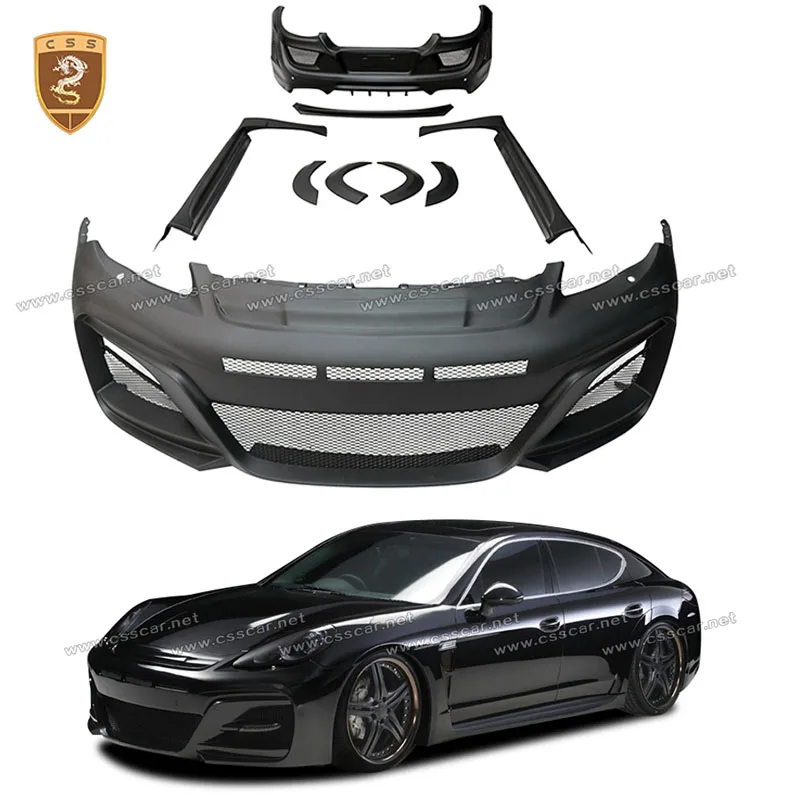 

For Porsche Panamera 970 2011 2012 2013 WD Style Front Rear Bumper Guard Diffuser Lip Spoiler Wing Splitter Side Skirts