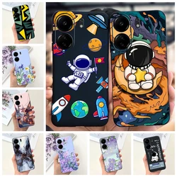 For Xiaomi Redmi 13C Case Redmi 13C 5G Cover Cute Astronaut Slim Bumper Soft Silicone Funda For Xiaomi Redmi 13R Redmi13C Hoesje