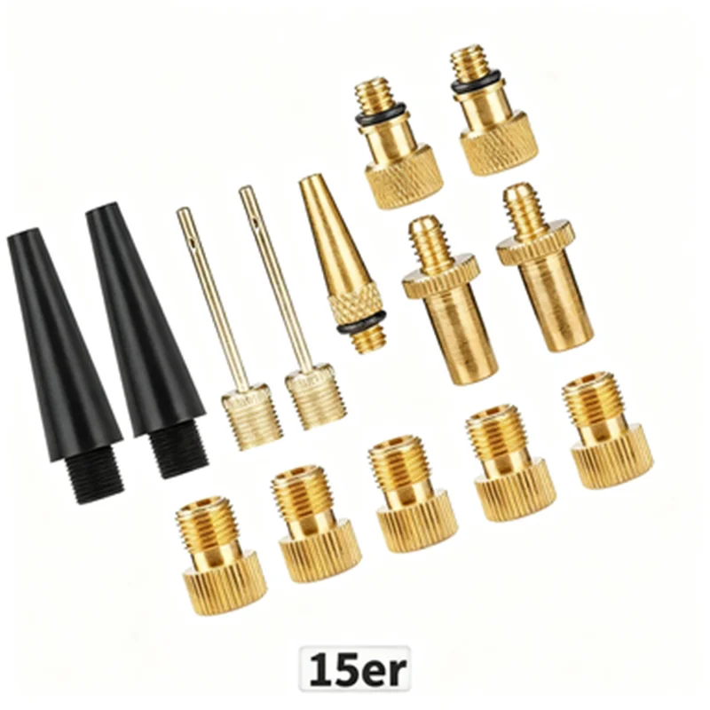Tire Valve Adapter Ball Pump Needle Balloon Nozzle Inflation Kit for Xiaomi Air Pump and Other Compatible Electric Inflator