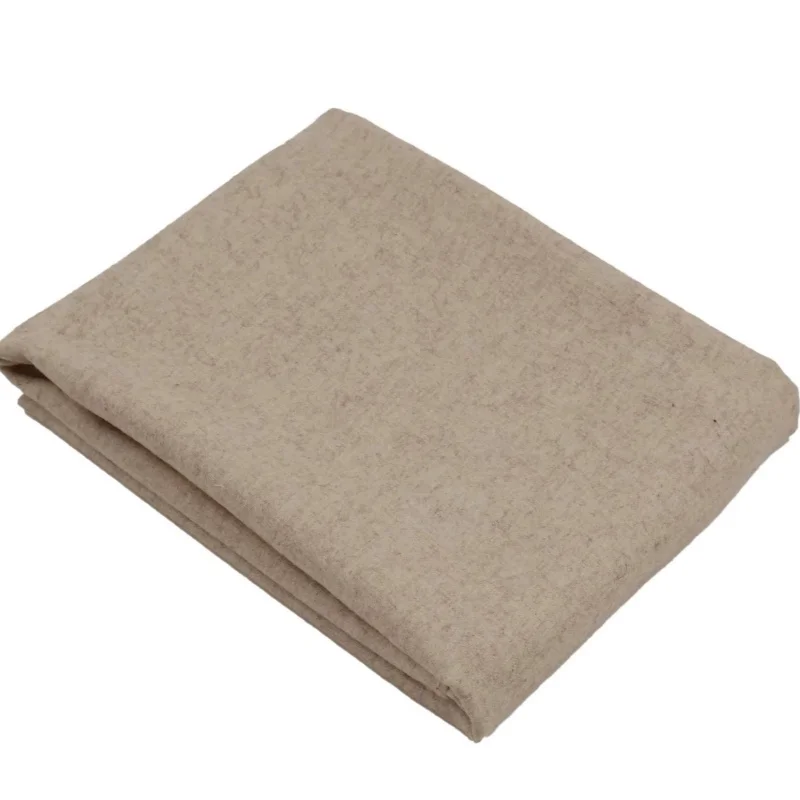 

A blend of oatmeal color and soft, draping, fine and high-fiber wool fabric for coats and suits - DIY fabric