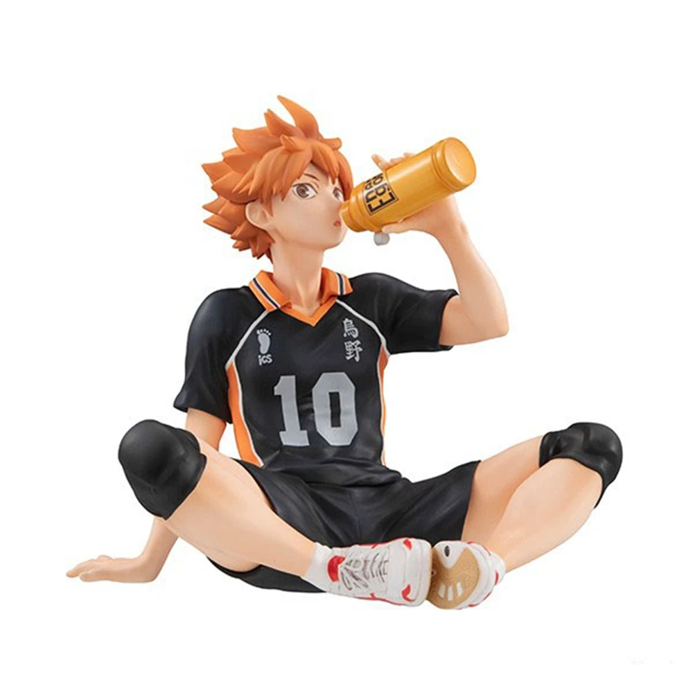 10cm anime haikyuu hinata shoyo tobio kageyama figura na palma bonito modelo brinquedos presentes coleção decoração ornamentos pvc