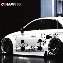 Universal Car Honeycomb Vinyl Decals Auto Graphics Honeycomb Decor Tuning Car Side Stickers for Car Decor Tuning Accessories