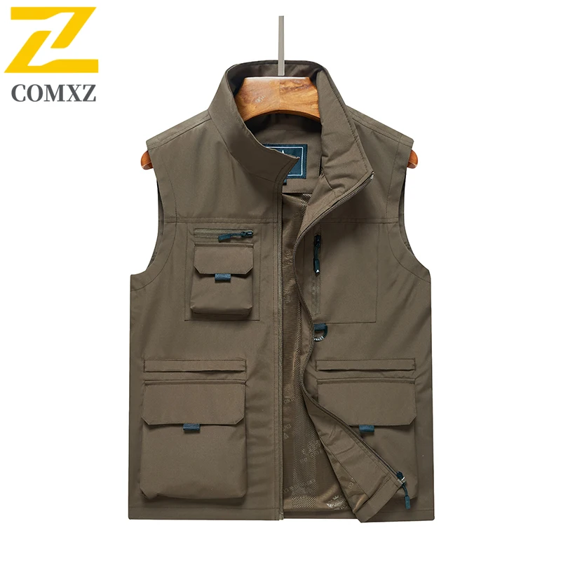 Utility Gilet Man 2025 Multi Pocket Photography Fishing Quick Dry Breathable Vests Outdoor Sleeveles Apparel Wear Resistant Vest