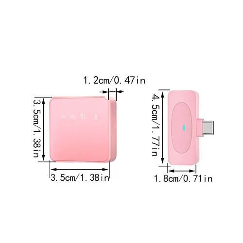 Imagen 2 del producto Micrófono Lavalier inalámbrico profesional con reducción de ruido, grabación, función de silencio, teléfono móvil, Audio y vídeo portátil, micrófono en vivo