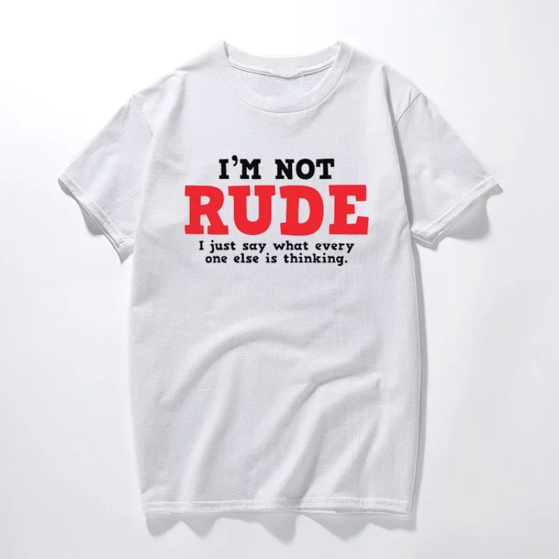 Rude Thinking Sarcastic TShirt Adult Humor Funny Graphic Tshirts Women Men Summer Casual Short-sleev Top Ropa Hombre Camisetas