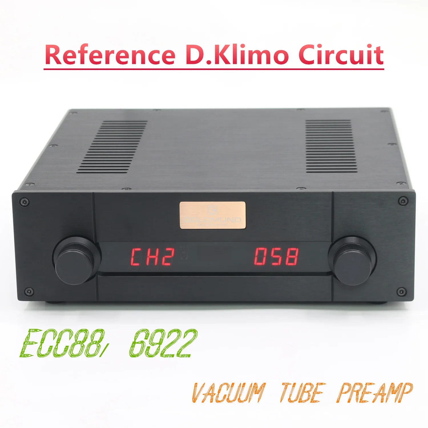 Reference D.Klimo Circuit ECC88/6922 Vacuum Tube Preamplifier HiFi Home Audio Remote Control Pre-Amplifier