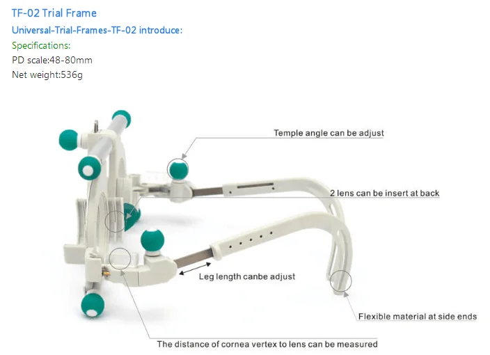 

In stock New High Quality Optical Titanium Trial Lens Frame Tpv-9000 Trial Frame for Optometry