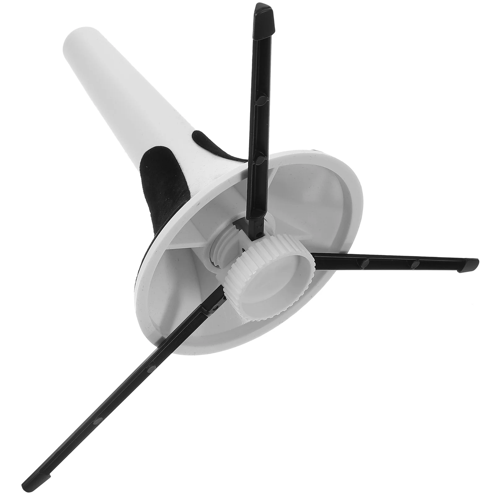 

Portable Trumpet Stand Red Plastic with Fabric Pads Foldable Tripod Legs for Trumpet Cornet Instrument Accessory