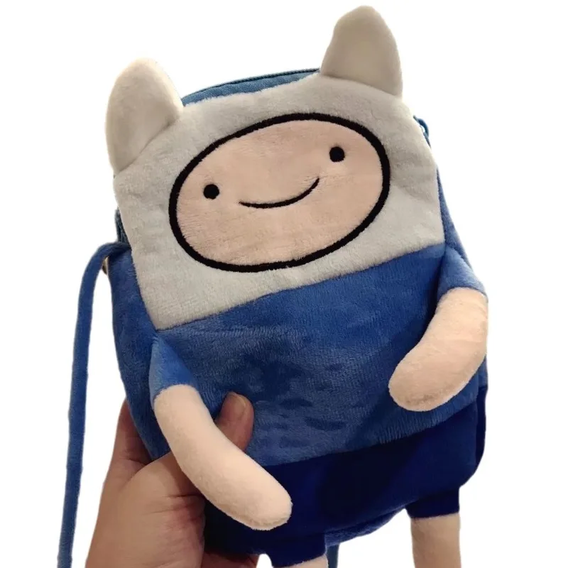 Modna pluszowa torba crossbody z motywem anime, idealna na podróże i przygodę, z kreskówkową lalką, na telefon komórkowy i jako portmonetka.