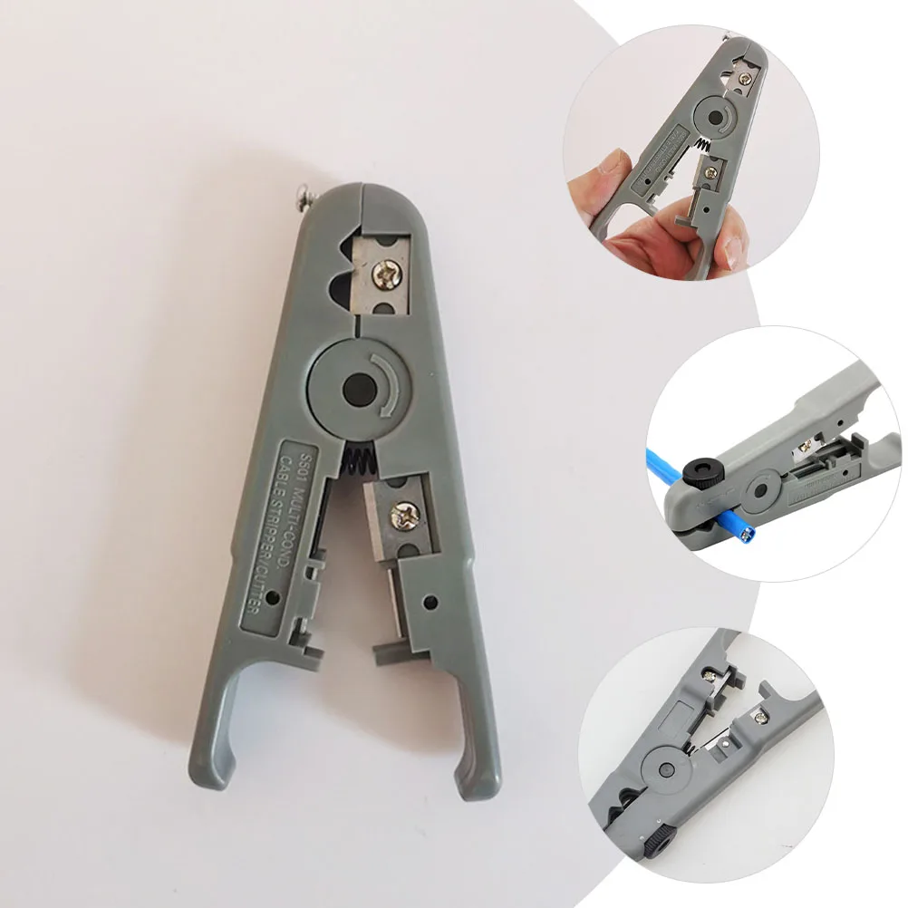 

Wire Stripper Lighting Maintenance Tool Strippers Stripping Blade Abs Electrical Tools Grooved Handle Work at Home