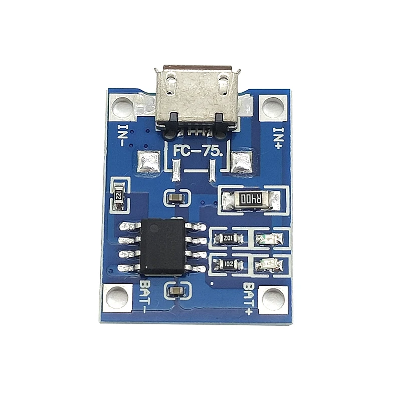 Módulo de cargador de batería de litio, placa de carga con protección, funciones duales, tipo c, Micro, Mini USB, 5V, 1A, 18650, TP4056, 1/5 unidades