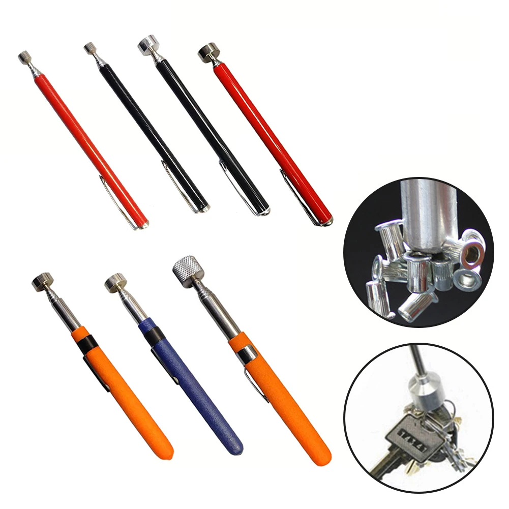 

1pcs Mini Portable Telescopic Magnetic Magnet Pen Handy Tool Capacity For Picking Up Nut Bolt Extendable Pickup Rod Stick