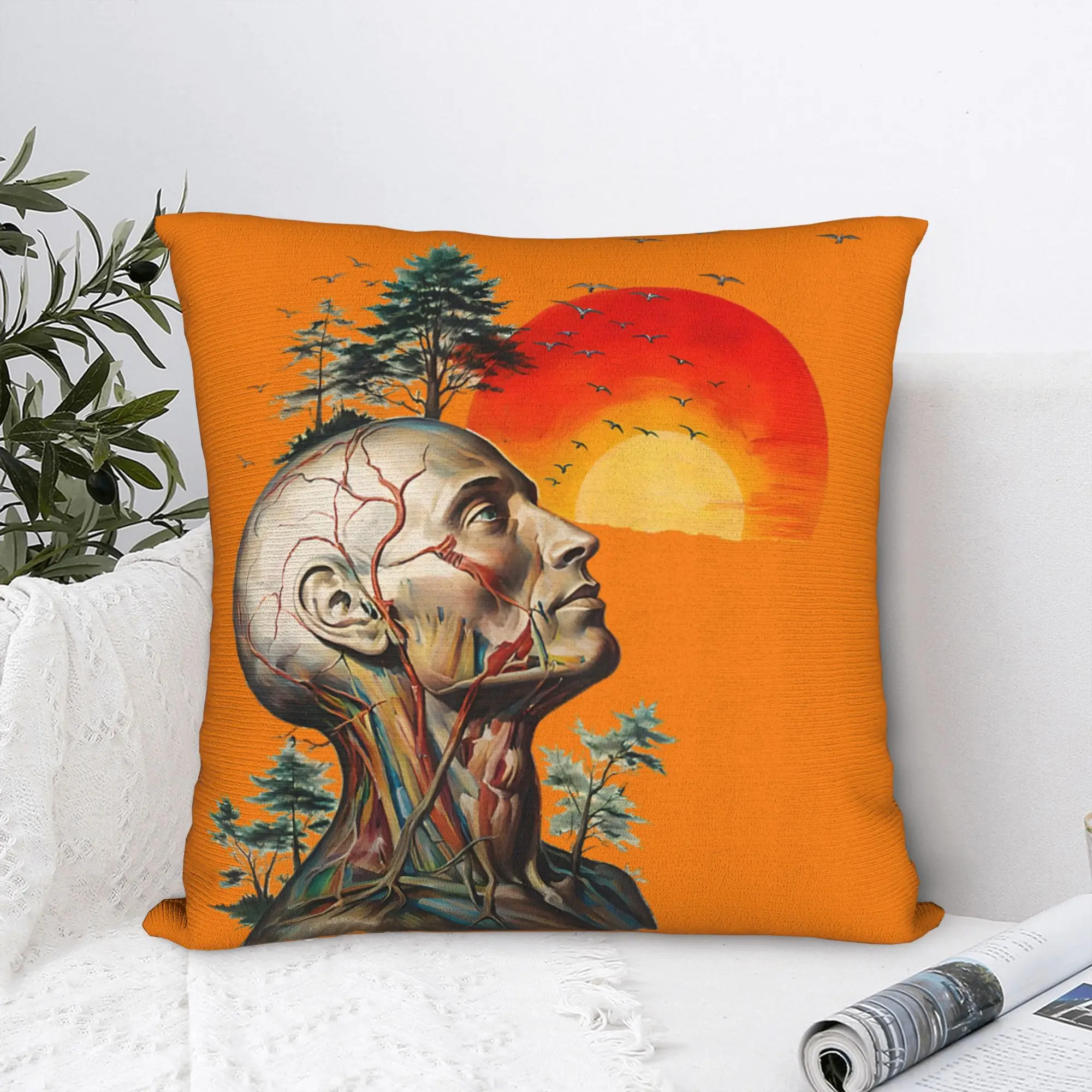 Alan Hangover Pillow Case  Graphic Pillow Cover For Living Room Sofa Vintage Pillowcases
