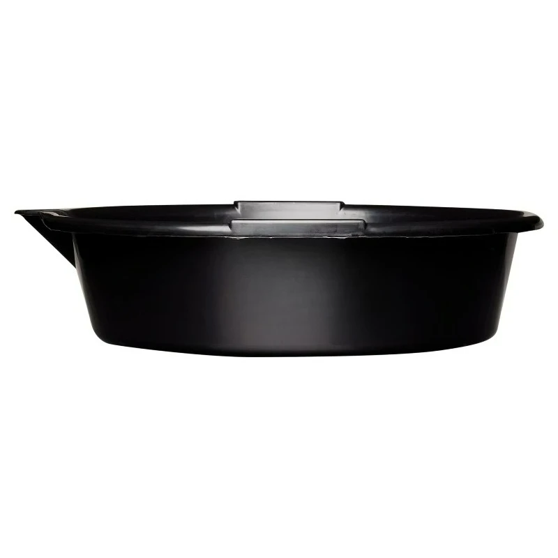 7-Quart Automotive Drain Pan with Built-In Scale and Spout