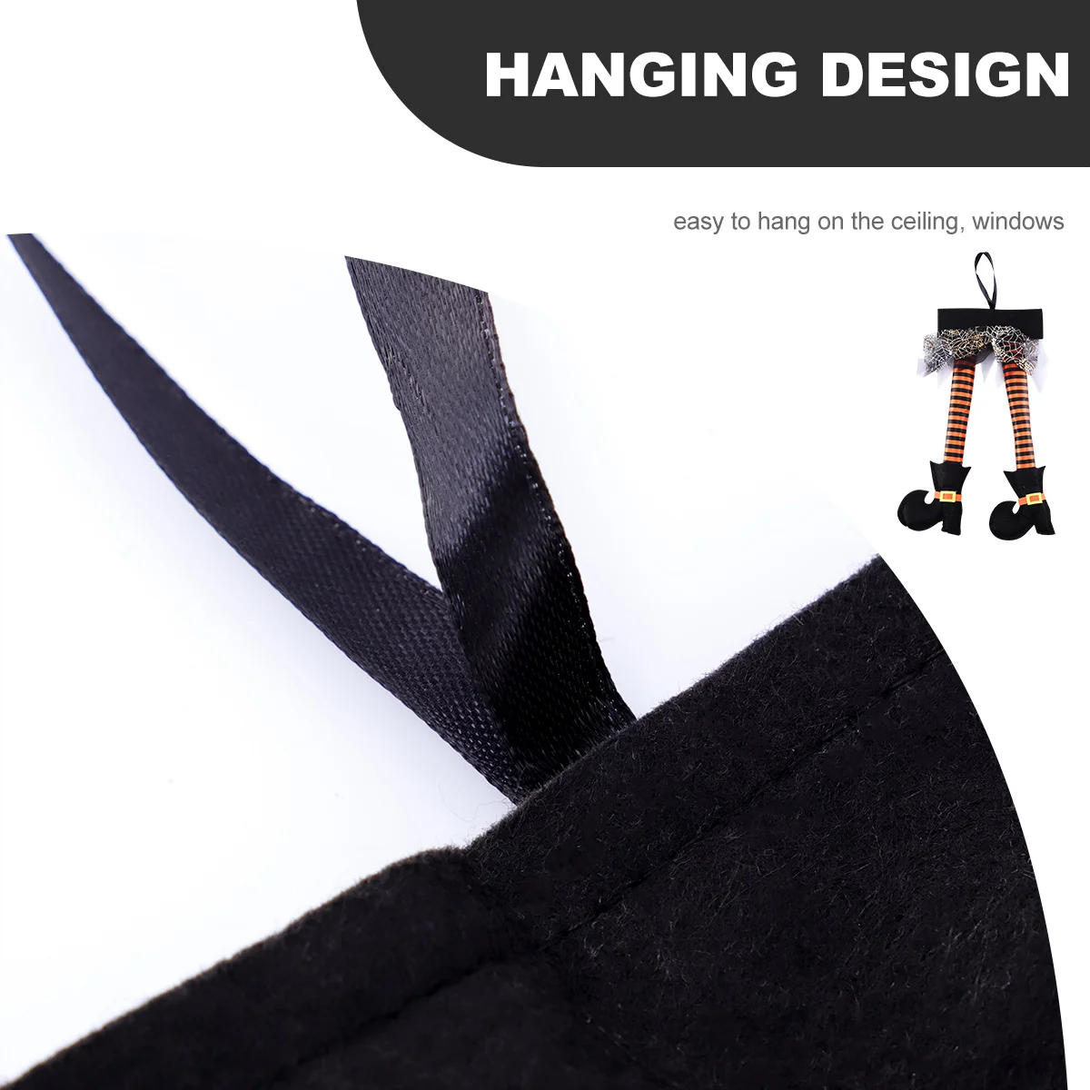 

Halloween Witch Legs Hanging Pendant Good Details Stylish Chic Accessory Party Decoration Spooky Haunted House Bars Nightclubs