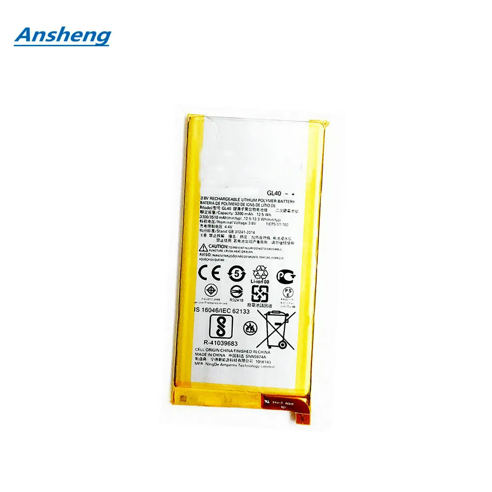 Original 3300mAh GL40 SNN5974A Battery For Motorola Moto Z Play Droid XT1635 XT1635-01/02/03 Smartphone