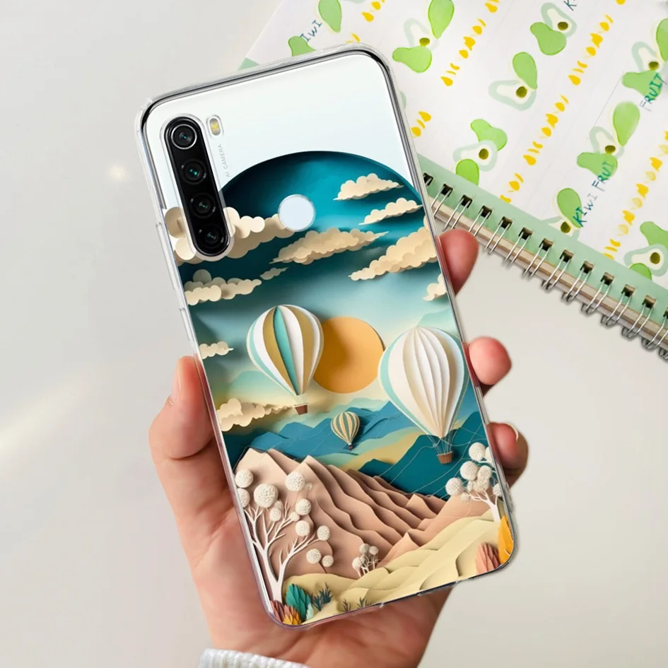 For Xiaomi Redmi Note 8 Case Cute Cartoon Soft Silicone Phone Cases For Xiaomi Redmi Note 8T 8 t Cover On Redmi Note8 Back Coque