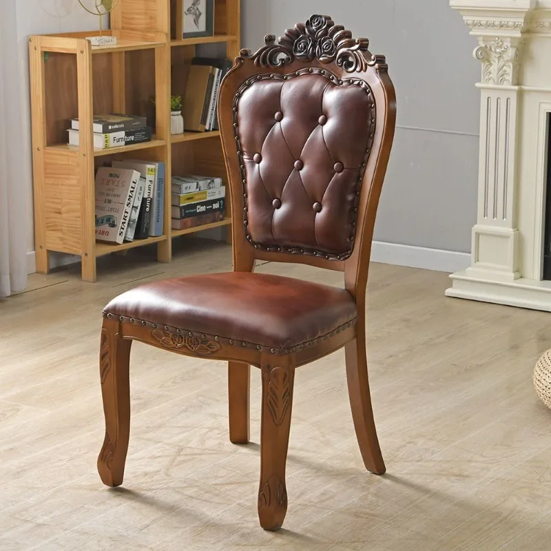 

Vintage Mid Century Dining Chairs Restaurant Lazy Bedroom Comfortable Makeup Dining Chairs Luxury Retro Sillas Home Furniture