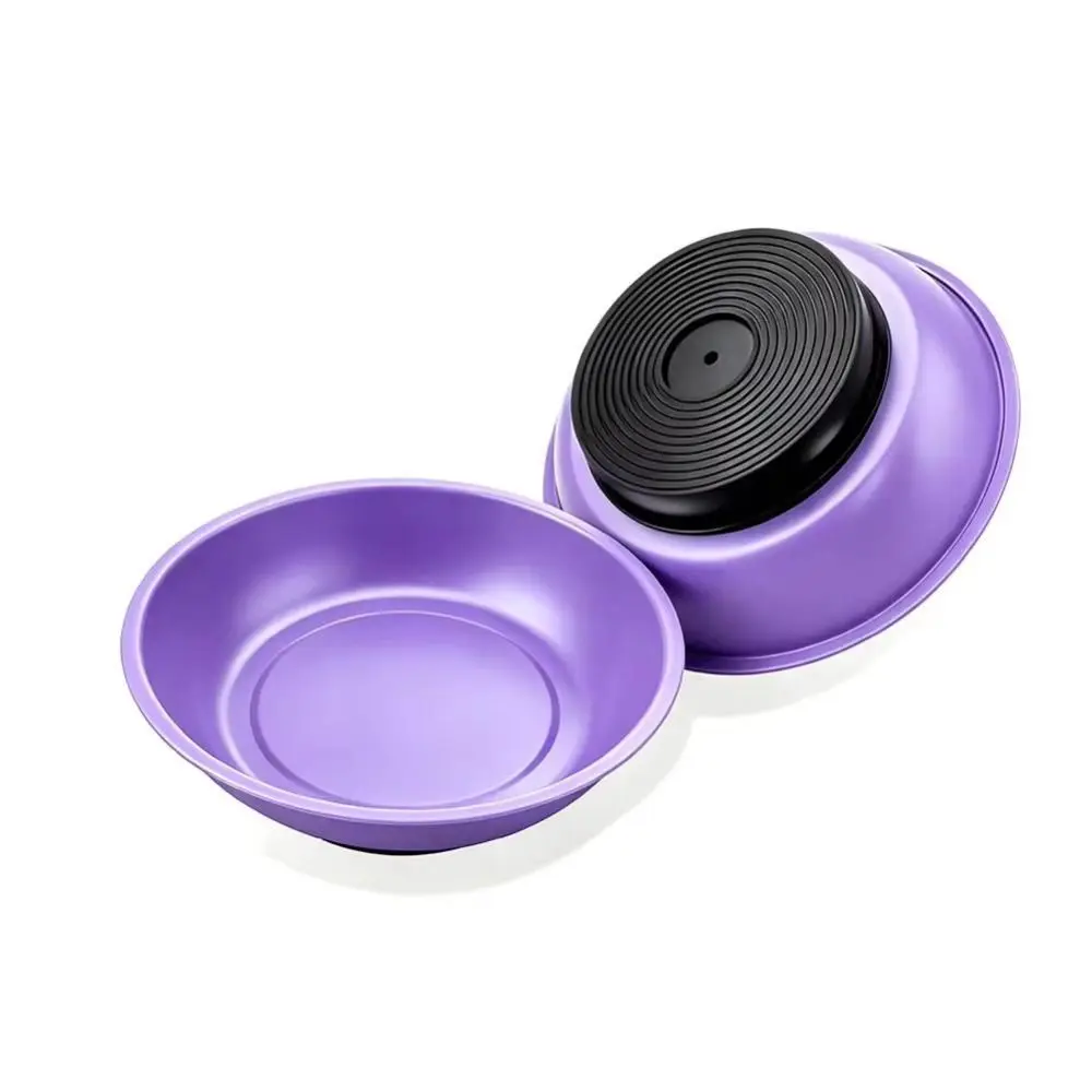 4 Inch /6 Inch Magnetic Parts Tray Nuts,bolts,pins,tools Stainless Steel Car Suction Pad Tools DoubleSided Purple