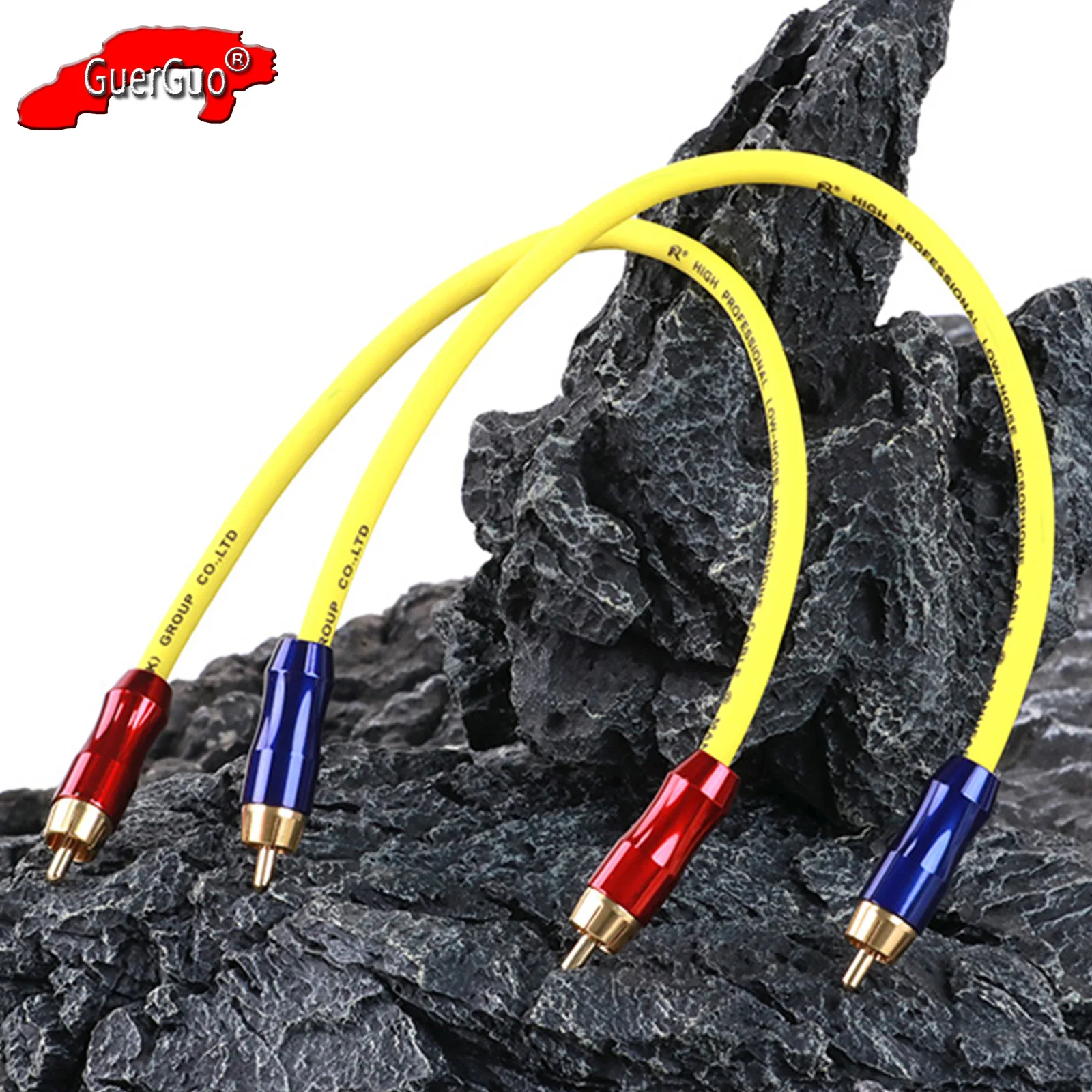 

1Pair RCA Extension Cord,RCA Cable,RCA Male to Male Stereo Audio Interconnect Line for Amplifier Speaker Home Theater System