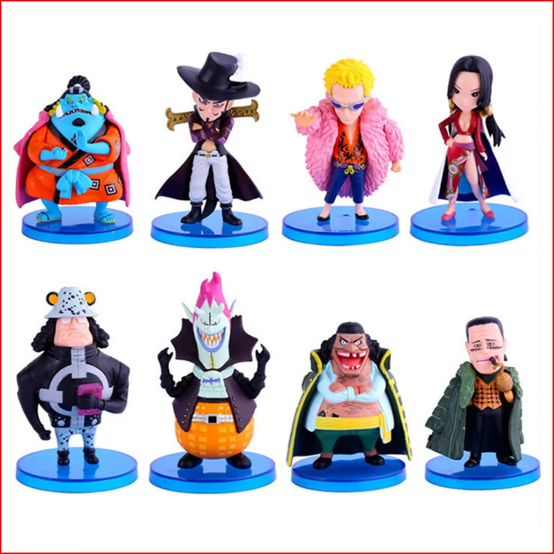 

Фигурки one piece, 8 шт., фигурки shioka chibukai, Дракулы Mihawk, аниме фигурки, модель, искусственная кукла, коллекция, декоративные игрушки, подарок