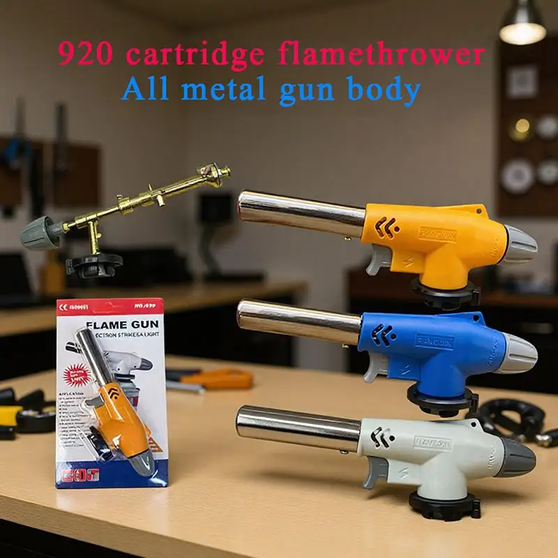 Adjustable Flame AutoIginiton Butane Gas Welding Torch Portable Tool For BBQ Cooking Soldering Camping Heating Crafts DIY Chefs
