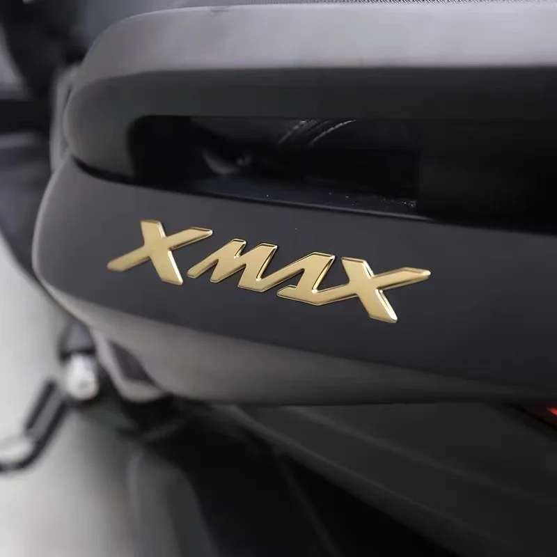 Pegatinas de motocicleta con emblema 3D, calcomanía con logotipo de tanque elevado para YAMAHA XMAX 155, 300, 560, piezas adhesivas suaves,