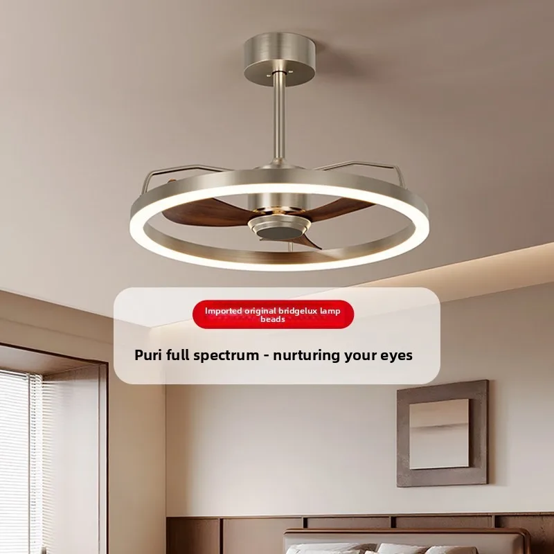 Bauhaus 2026 High Power Inverter Ceiling Fan Light Vintage Modern Minimalist Bedroom Eye Protection New Model