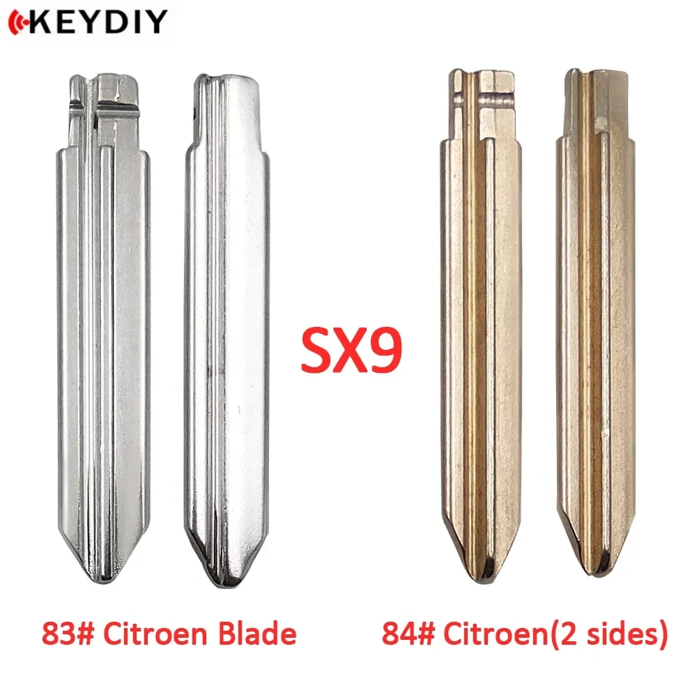 10/20pcs Original  KEYDIY KD Blade #83 #84 SX9 Metal Uncut Blank Remote Key Blade Y-83# Y-84# for Citroen compatible VVDI Remote