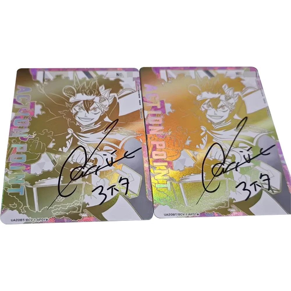 

Anime UA UNION ARENA Collection Card Black Clover Asta Bronzing Signature Card Textured Refractive Color Flash Child Gift